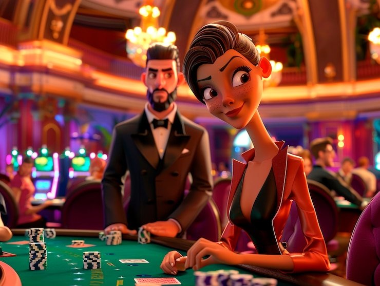 Antarmuka permainan baccarat abad4d dengan penempatan taruhan yang intuitif